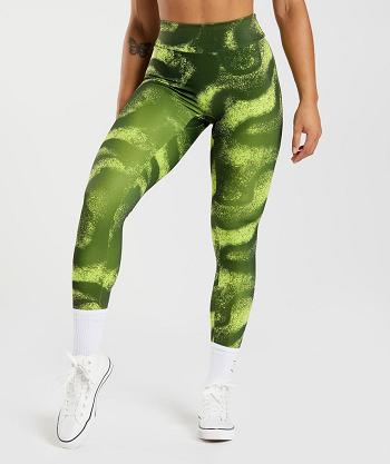 Gymshark Gs Power Original Leggings Dam Olivgröna | SE 2231EBC